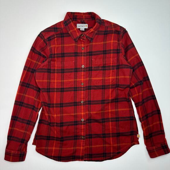Women’s Carhartt Flannel Button Front Shirt - Picture 1 of 7